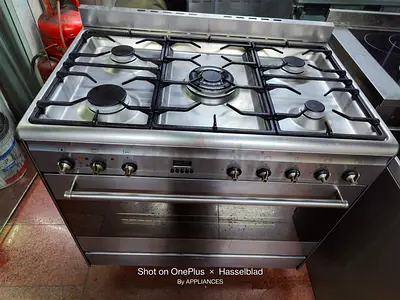 Smeg latest model gass/electric 5 burner top gass oven electric dual fan cooking range 90x60 stove