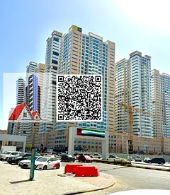 Closed Kitchen 2BHK for rent in Ajman One Tower with parking