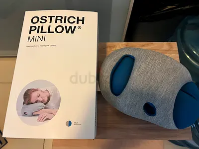 Ostrich Pillow Mini - Light Grey/Blue, Like New