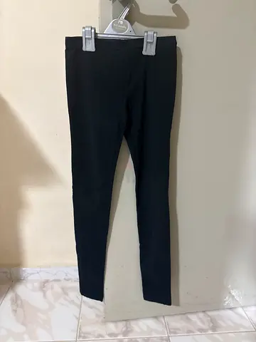 Black women's leggings - slim fit, size M