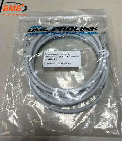 CAT6A Patch Code 3M UTP Shielded LSZH Copper Patch Lead
