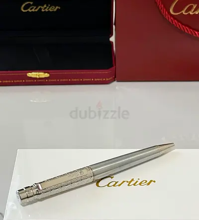 Cartier Stainless Steel Ballpoint Pen with Case