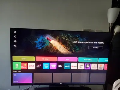55-inch LG smart TV with webOS — Good condition