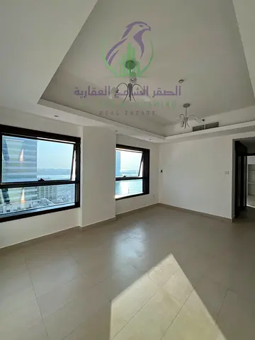 One Bedroom Apartment for Annual Rent in Al Mamzar Sharjah Master Bedroom Two Bathrooms Free AC Gym Pool Parking