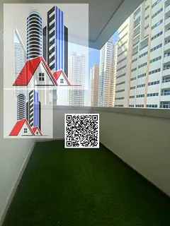 1 BHK for Rent in Ajman One Towers with Parking Close Kitchen.