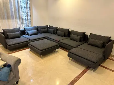 IKEA SÖDERHAMN U-Shape Sofa – Grey