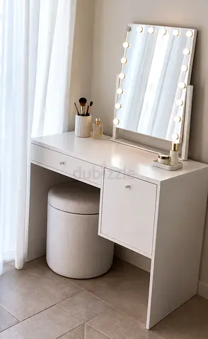IKEA SYVDE Dressing Table (White, 100x48 cm) – Like New
