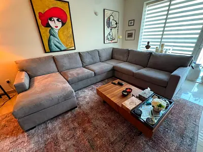 Crate&barrel axis U shape sofa