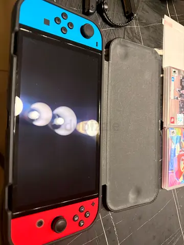 Nintendo Switch (OLED Model), Neon Blue/Neon Red, Int Version