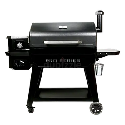 Charcoal/Gas BBQ Grill Pro Series with Side Burner and Smoker