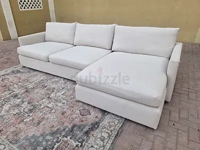 Crate&barrel lounge deep L shape sofa