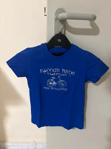 Blue Casual Graphic T-Shirt -