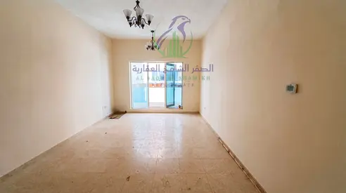 Luxury One BHK in Al Taawun with master bedroom balcony wardrobes Two bathrooms free AC direct Dubai Exit Four or Six cheques