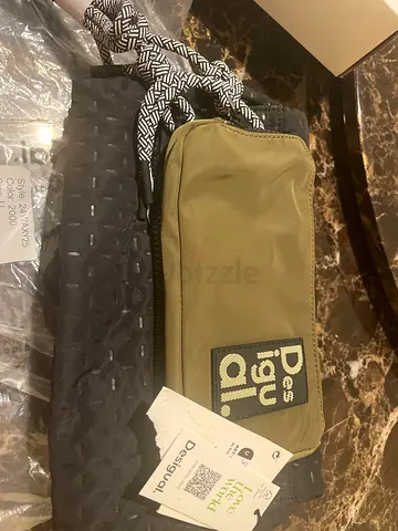 Desigual olive green crossbody/waist bag with original tags