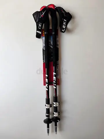 Brand New Leki Sherpa XL Superstrong Vertical Series Trekking Poles - never used