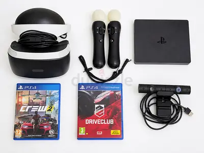 PSVR Complete Bundle | Headset + 2 Move Controllers + Camera + Processor + 2 Games