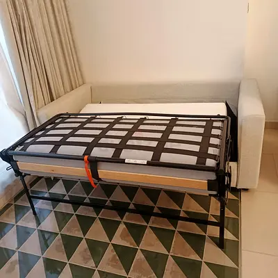 Modern Foldable Sofa Bed in beige ikea vimle