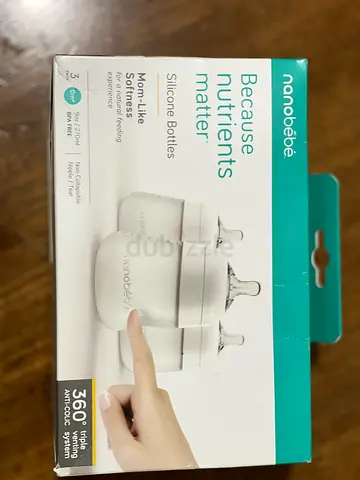 Nanobébé Silicone Baby Bottles - New in Box (3 Pack)