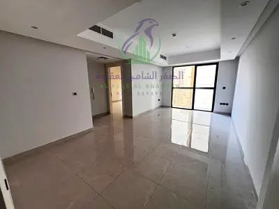 One bedroom apartment with living room for annual rent in Al Taawun Sharjah free gym free parking built in wardrobes balcony open view modern finishes