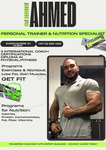 Fitness trainer (personal) , burn fat be healthy fit