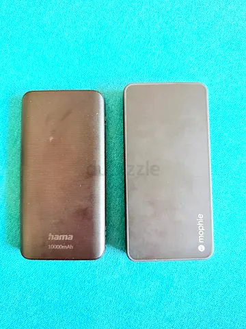 Two portable power banks (Hama 10,000mAh + Mophie) - used