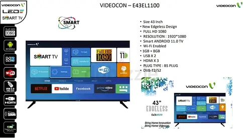 Videocon smart tv 43 inch