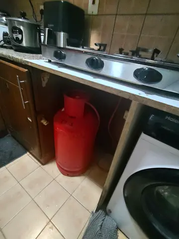 Standard LPG Gas Cylinder (Red) - Used, Good Working Condition