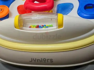 Juniors baby activity center with rattle toys - used