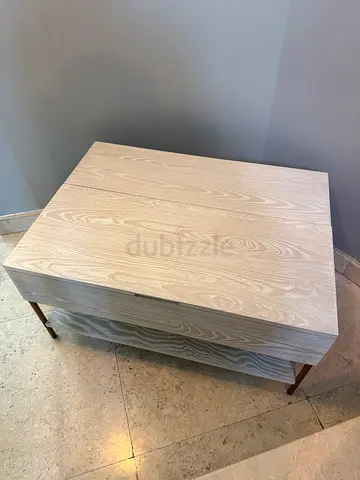West Elm Pop Up Modern Light Oak Wood Coffee Table