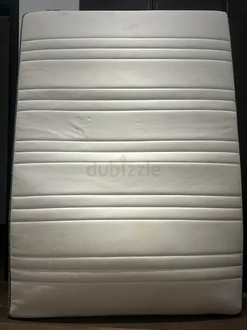 Used Queen Size Mattress - Clean White, Good Condition