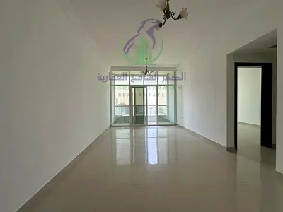 One Bedroom Apartment for Annual Rent in Al Taawun Sharjah Master Bedroom Balcony Open View Built-in Wardrobes Ready to Move In