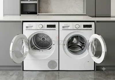 Siemens iQ700 Wi-Fi Washer & Separate Dryer Set – Premium German Quality | Smart Laundry System