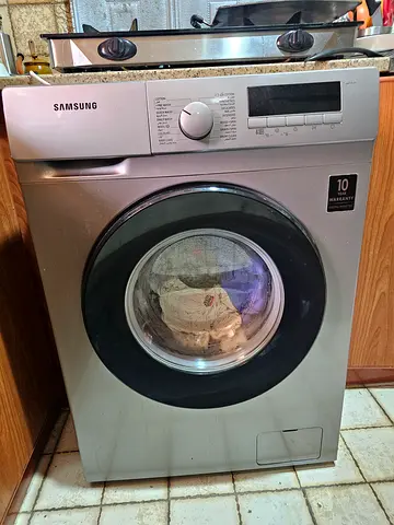 Samsung Front Load Washing Machine - 7kg (Silver) - Good Working Condition