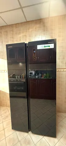 Black Side-by-Side Refrigerator