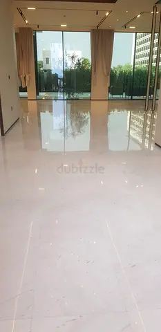 Marble polishing work