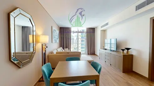 One Bedroom Furnished Apartment for Annual Rent in Al Taawun Sharjah Hotel Style Furnishing Panoramic View Balcony Pool Gym Parking
