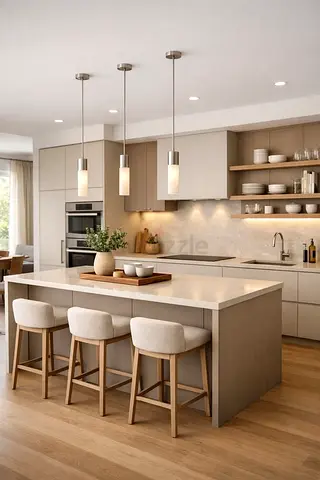 Modern kitchen island