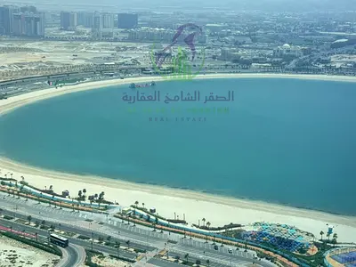 2-bedroom apartment for annual rent in Al Mamzar. Master bedrooms, storage room, free parking, swimming pool and gym in a prime location.