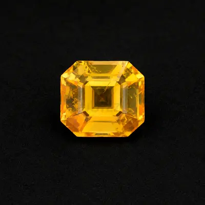 8.65ct Natural Ceylon Yellow Sapphire | VVS Step Cut