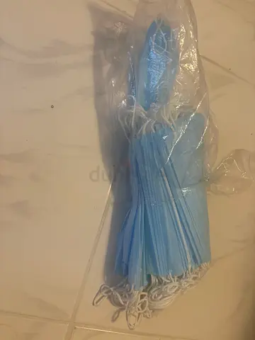 Pack of Brand New Disposable Blue Face Masks - Unused