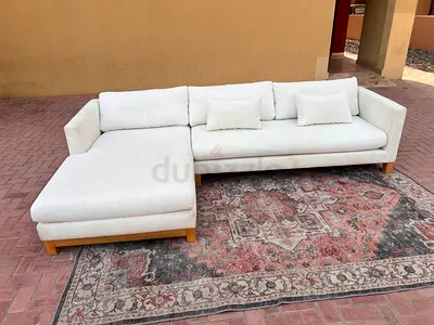Crate&barrel L shape sofa bed