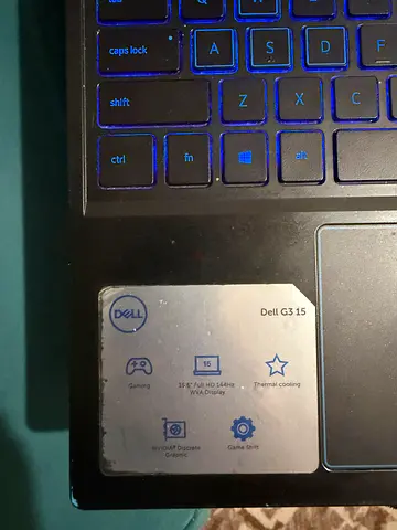 Dell G3 15 gaming laptop - used (partial view)