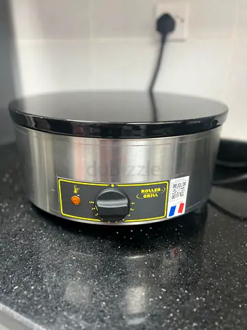 Professional Electric Crepe/Grill Roller - Stainless Steel Hot Plate (Used)