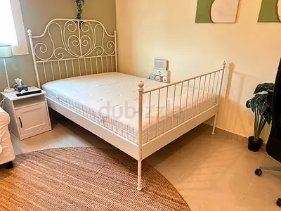 Excellent Condition Ikea Double Bed 140x200cm. Used in guest rooms. Mattress is perfect condition. P
