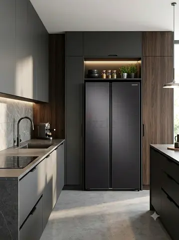 Samsung Latest Model Side-by-Side Fridge Freezer – 90cm Width | Premium Design | Modern Cooling Tech