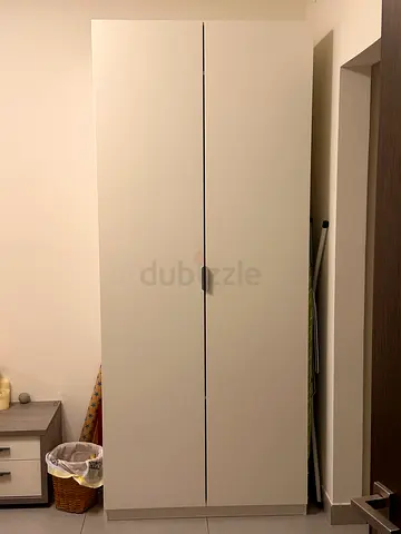 IKEA white two-door wardrobe (good condition)