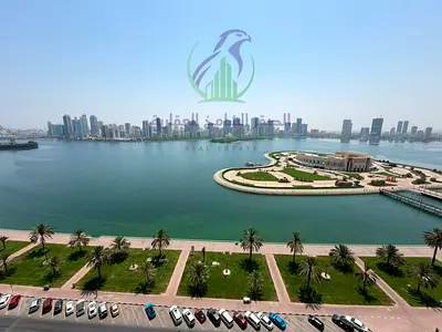 4-Bedroom Apartment for Annual Rent in Al Majaz 3 Sharjah with spacious rooms sea views balcony and a prime location near Al Khan Corniche