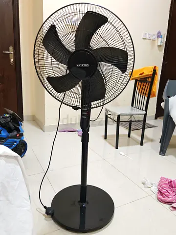 Krypton Black Pedestal Standing Fan - Good Working Condition