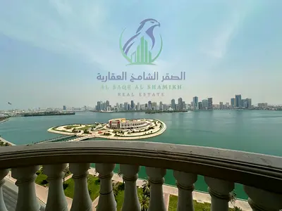 Four Bedroom Apartment for Annual Rent in Al Majaz Three with Direct Sea Views Two Large Terraces Balcony Free AC Parking Gym and Pool