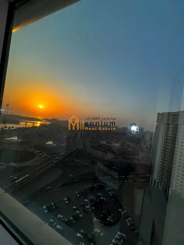 Office for Rent in Al Majaz 1, 1874 Sqft, 6 Rooms, Glass Façade, Waterfront View, 2 Parking Spaces, AED 122,000 Yearly, 4 Cheques